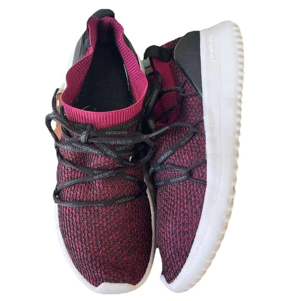 Adidas Cloudfoam UltimaMotion Running Shoes B94677 Women’s 7.5 Ruby/Black/White